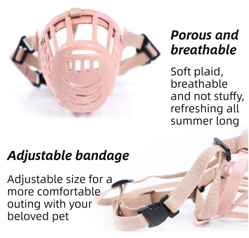 Anti-Biting & Anti-Foraging Dog Muzzle - Breathable & Soft TPE Safety Mask with Secure Straps (#2 Fits 5kg )