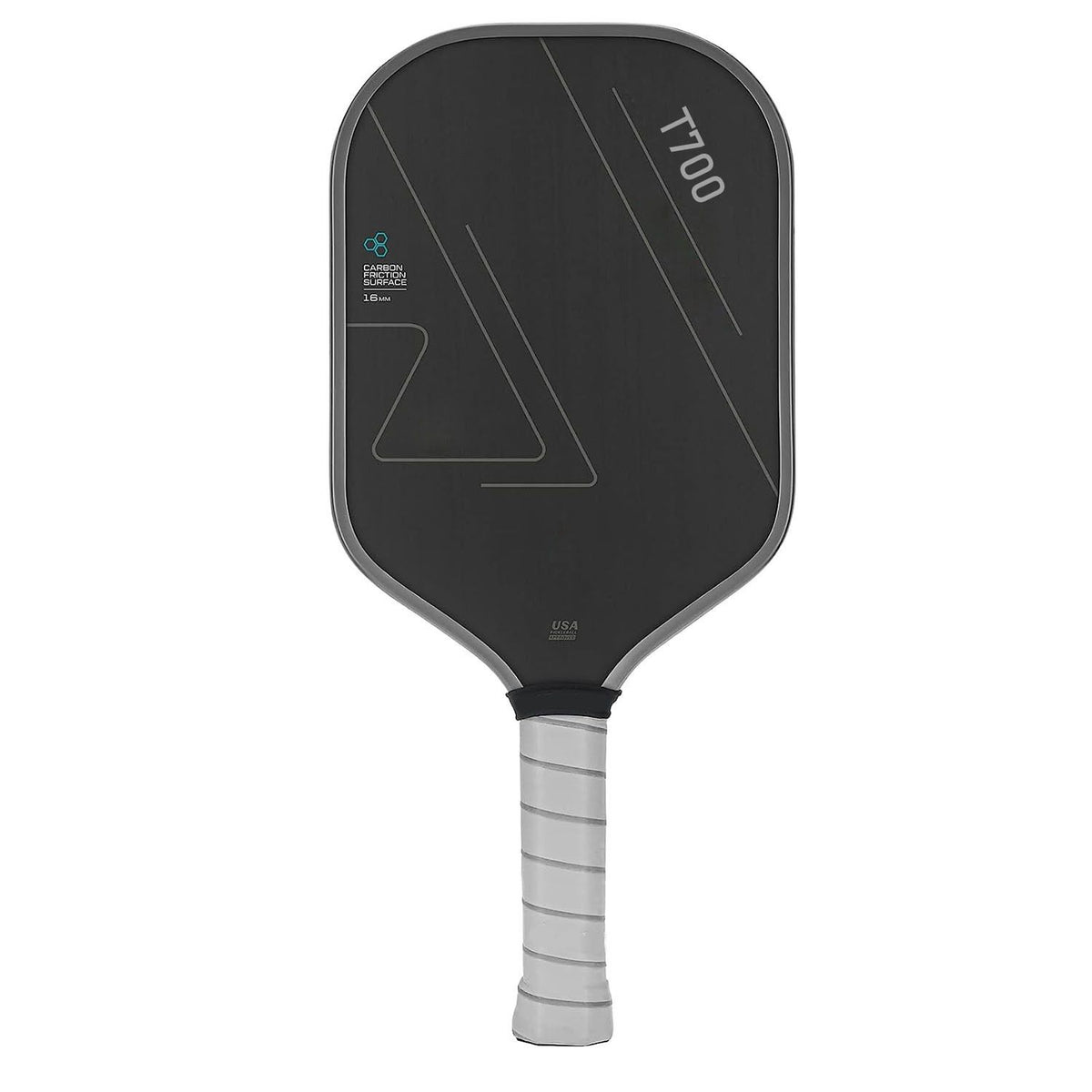 Grey T700 Carbon Fiber Pickleball Paddle Set – Lightweight Paddle with Carry Bag & 2 Balls