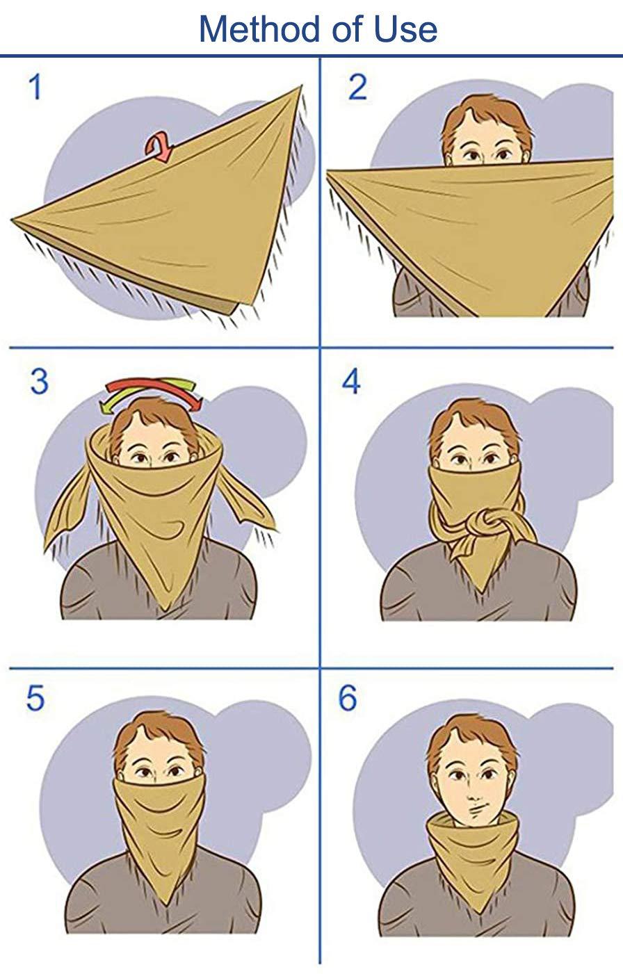 Black and Gold 110x110CM Military Shemagh Cotton Tactical Desert Scarf - Versatile Protective Face Mask and Head Wrap for Motorcycling, Paintball & Outdoors