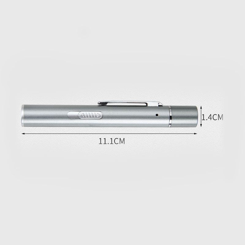 Grey Metal Laser Cat Toy Pen Set - 2 Piece USB Rechargeable 3-in-1 Laser Pointer with UV Light and LED Torch in Gift Tin Box