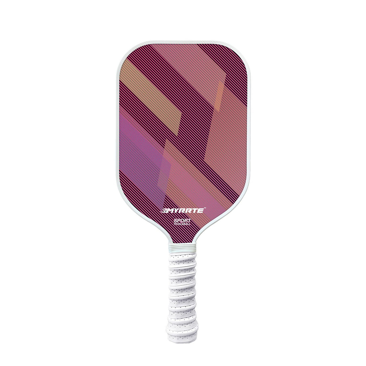 Fantasy Purple Striped Fiberglass Pickleball Paddle β Lightweight Shock-Absorbing Rackets for Outdoor Play