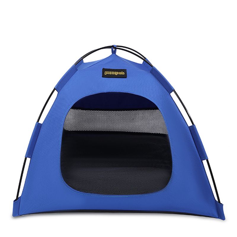 Blue All-Weather Portable Pet Tent with Dual-Sided Cushion & Insect-Proof Mesh β S Size 40 x 40 x 35 cm, Waterproof & Sun-Proof Outdoor Four Corner Dome Kennel for Dogs & Cats Travel Camping