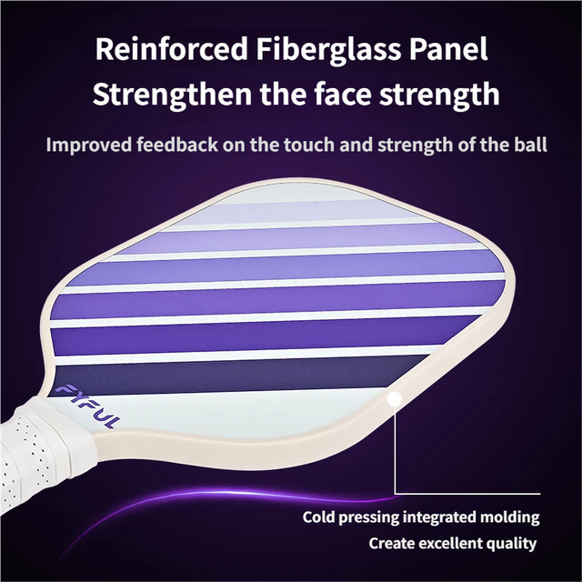 Black + Green Striped Fiberglass Pickleball Paddle – Ultra Lightweight Pickleball Racket for Outdoor Play with Large Sweet Spot, Shock-Absorbing Silicone Grip and TPU Edge Guard