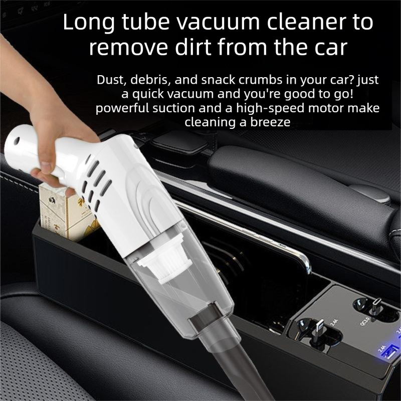 2-piece Home Cleaning Bundle - Purple UV Mattress Mite Vacuum Cleaner & White Cordless Handheld Stick Vacuum Set, Wireless Rechargeable Home Car Pet Hair Cleaning Kit