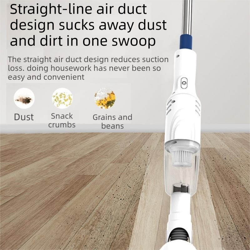 2-piece Home Cleaning Bundle - Purple UV Mattress Mite Vacuum Cleaner & White Cordless Handheld Stick Vacuum Set, Wireless Rechargeable Home Car Pet Hair Cleaning Kit