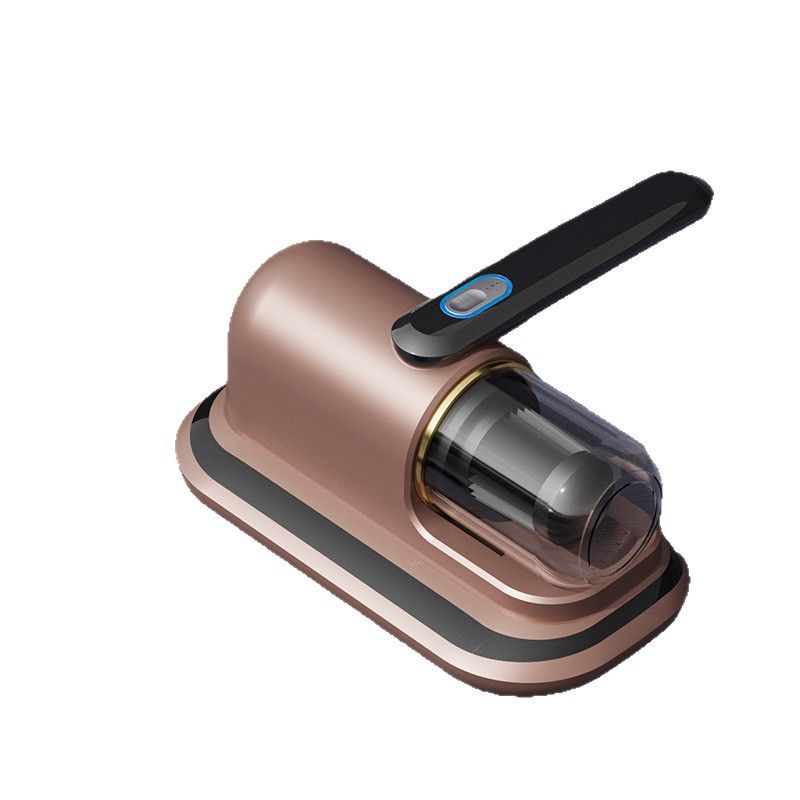 2-piece Home Cleaning Bundle - Golden UV Mattress Mite Vacuum Cleaner & White Cordless Handheld Stick Vacuum Set, Wireless Rechargeable Home Car Pet Hair Cleaning Kit