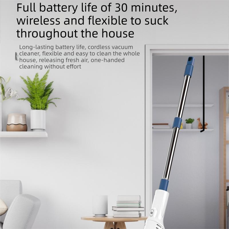 2-piece Home Cleaning Bundle - Golden UV Mattress Mite Vacuum Cleaner & White Cordless Handheld Stick Vacuum Set, Wireless Rechargeable Home Car Pet Hair Cleaning Kit