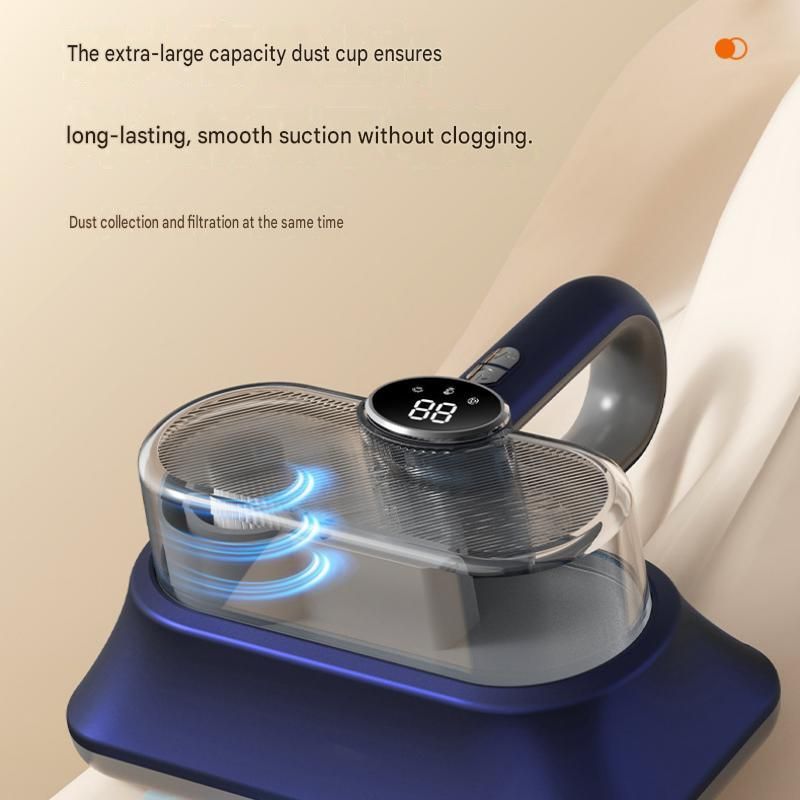 Winter Home Cleaning Comfort Kit - Black Retro Train Aromatherapy Humidifier and White Cordless UV Mite Remover Vacuum - 300ml Ultrasonic Mist with Jellyfish Smoke Ring, 400ml Dust Cup, LED Night Light, Remote Control for Bedroom and Bedding Cleaning