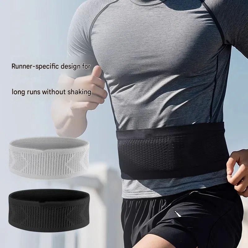 Comfortable Outdoor Sports Set-Black S Size Running Waist Belt and Black S Size High-Waisted Yoga Leggings - Breathable Spandex Blend, Side Pockets for Phone and Keys, Lightweight Fitness Gear for Running and Gym