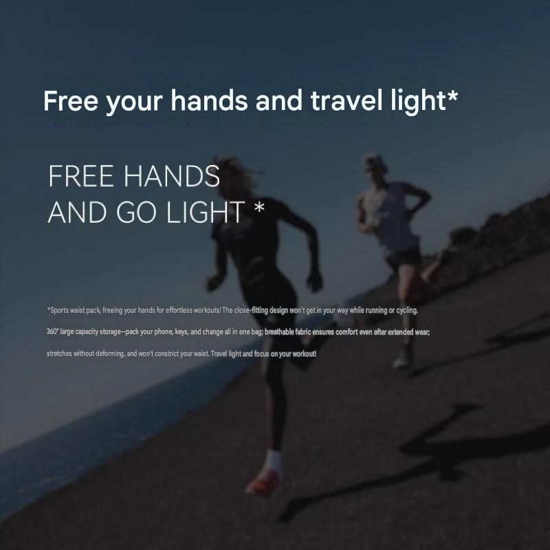 Comfortable Outdoor Sports Set-Black S Size Running Waist Belt and Black S Size High-Waisted Yoga Leggings - Breathable Spandex Blend, Side Pockets for Phone and Keys, Lightweight Fitness Gear for Running and Gym