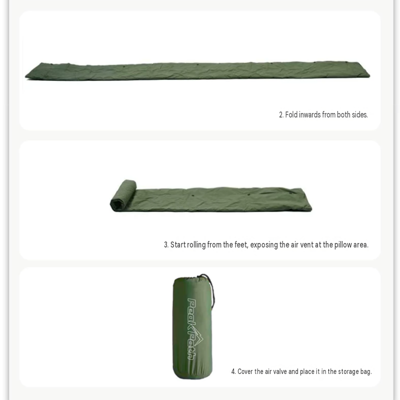 Double Outdoor Foot Pump Inflatable Sleeping Pad (190 x 120 x 5 cm)- 40D Nylon Camping Air Mattress with Built-in Pillow and Double Valve - Portable Moisture Proof Mat for Hiking Backpacking