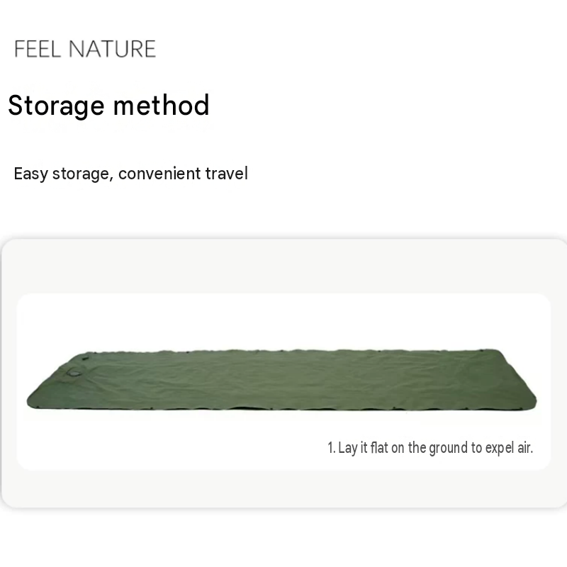 Double Outdoor Foot Pump Inflatable Sleeping Pad (190 x 120 x 5 cm)- 40D Nylon Camping Air Mattress with Built-in Pillow and Double Valve - Portable Moisture Proof Mat for Hiking Backpacking