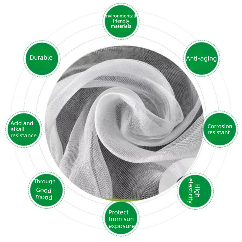 2-pack White 180x240cm Heavy Duty Insect Netting for Plants - HDPE Garden Mesh Cover with Drawstring, Reusable Pest Barrier for Fruit Trees and Vegetable Gardens