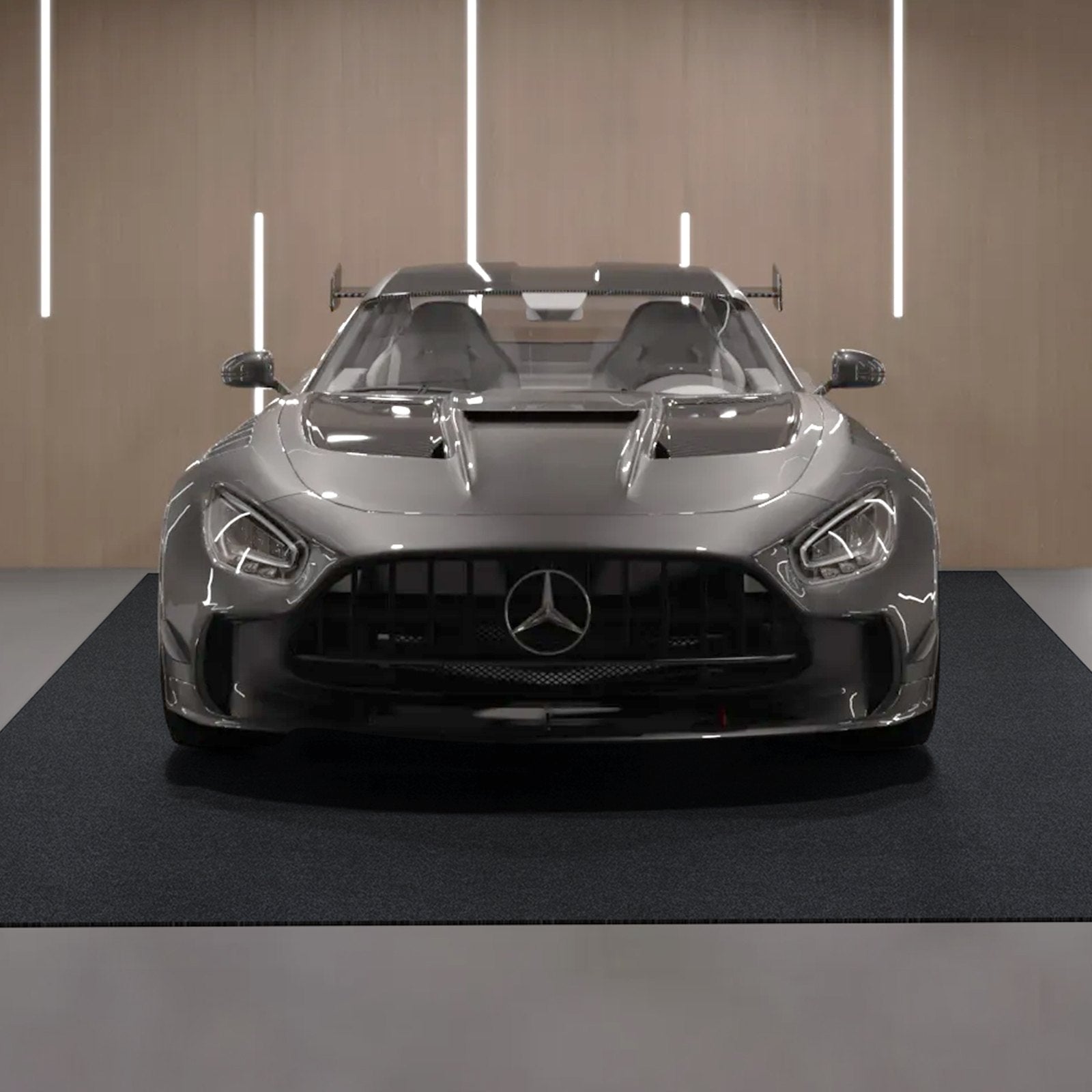 VEVOR Garage Floor Mat, 2.3 x 5.79 M Waterproof Protection from Water,Snow, Rain,Mud and Oil for Cars, Non-slip Heavy Duty Containment Mat with TPE Anti-Leak Backing & Easy to Clean & Cuttable