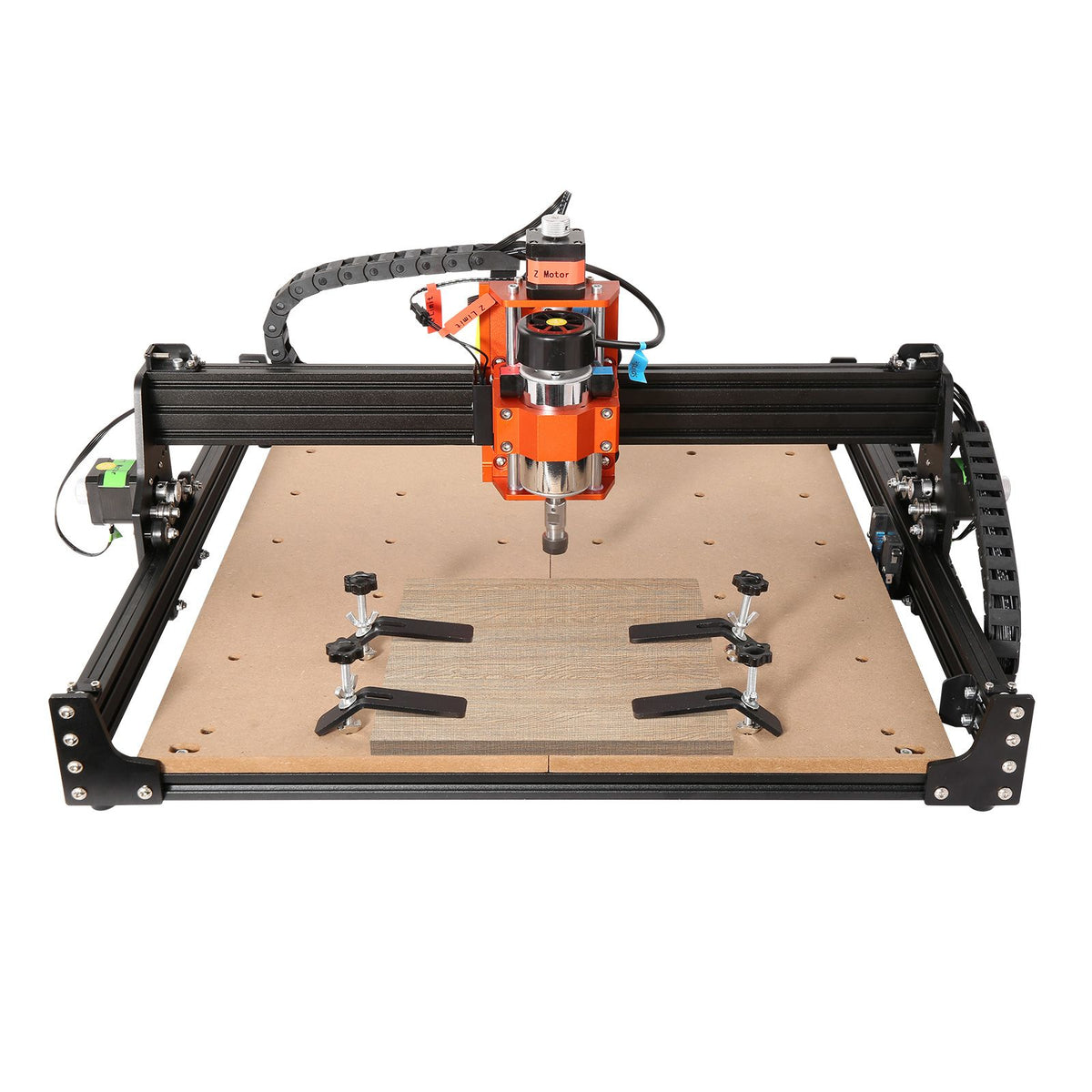 CNC Router Machine, 300W, 3 Axis GRBL Control Wood Engraving Carving Milling Machine Kit, 15.75 x 15.75 x 2.36 in / 400 x 400 x 60 mm Working Area 1200 RPM for Wood Acrylic MDF PVC Plastic Foam