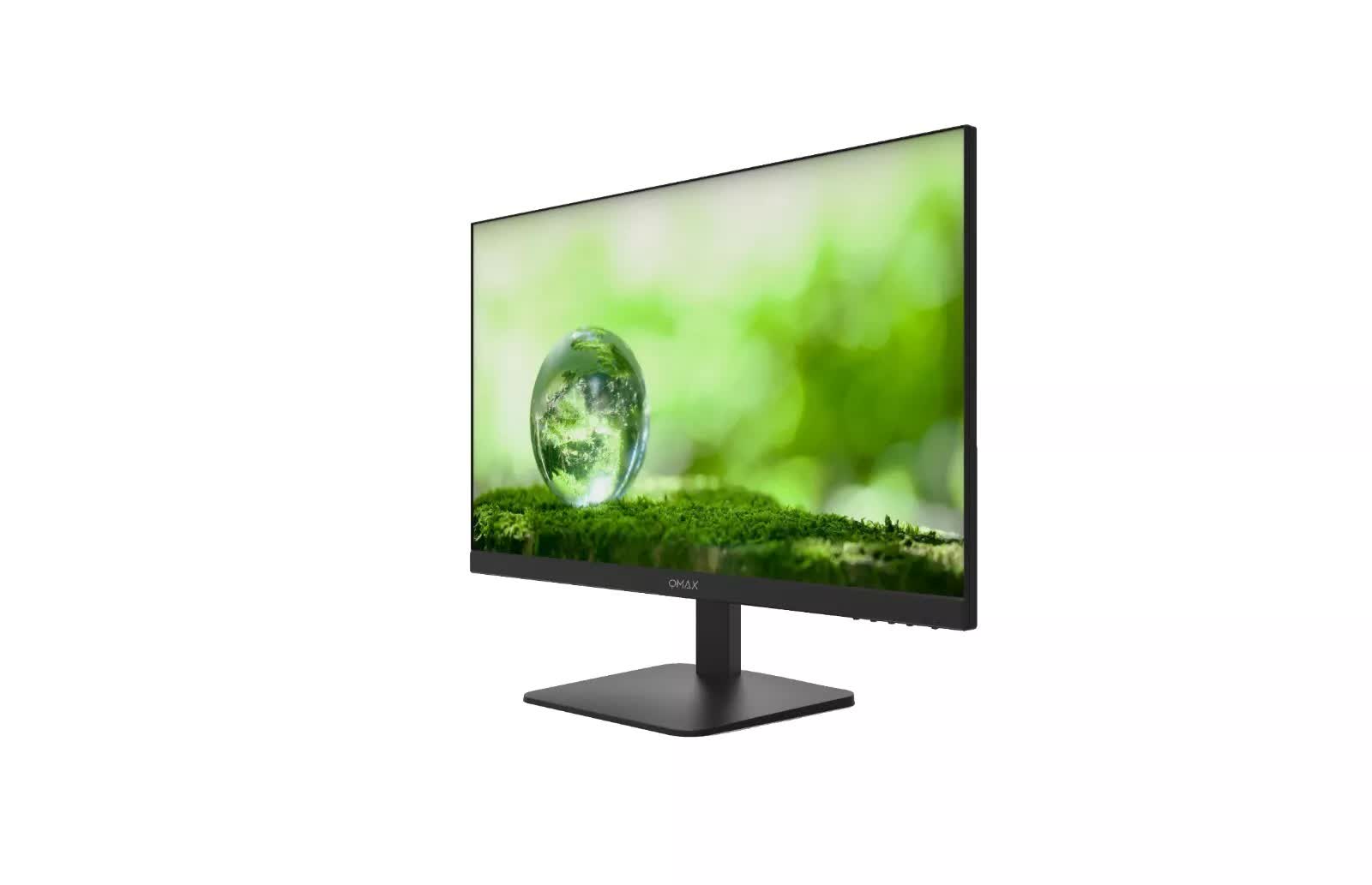 QMAX 24" computer monitor Full HD (1920x1080) 75Hz Refresh Rate HDMI Port 1.4 & VGA Port Tilt and VESA Compatible, HDMI Cable Included
