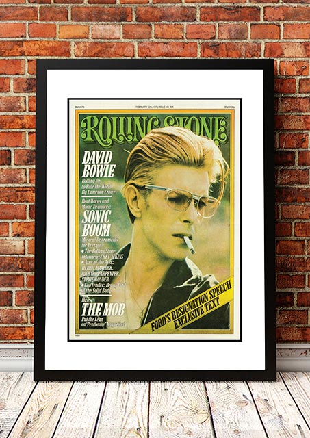 David Bowie' Rolling Stone Magazine Cover! - Framed A2