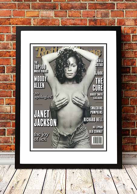 Janet Jackson' Rolling Stone Magazine Cover! - Framed A2