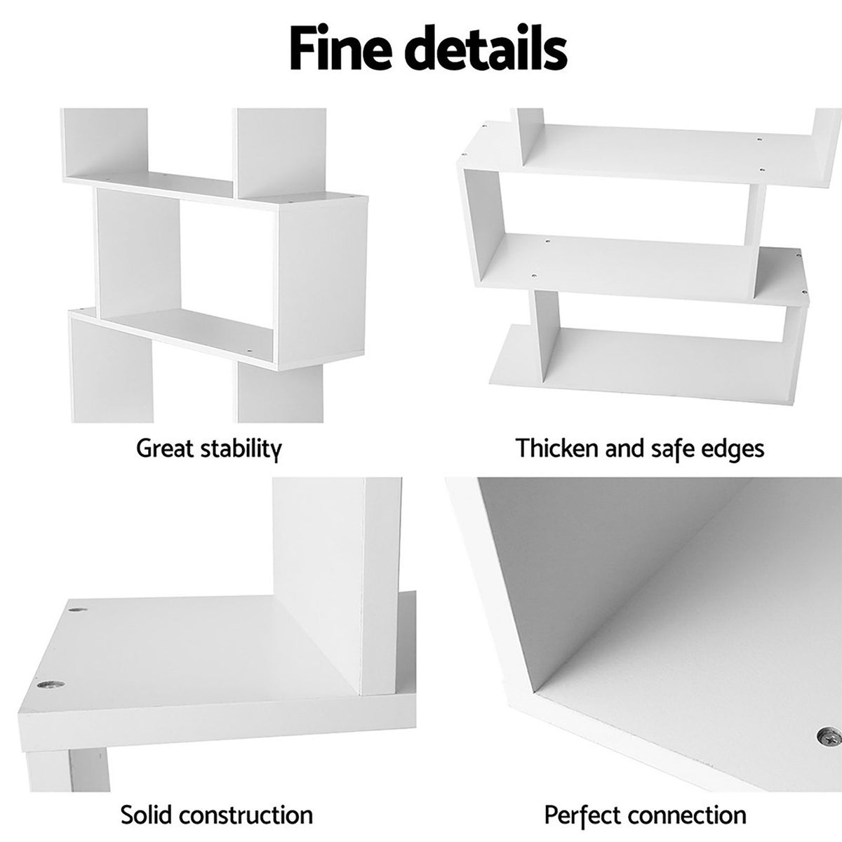 Artiss Bed Frame King Single and Bookshelf