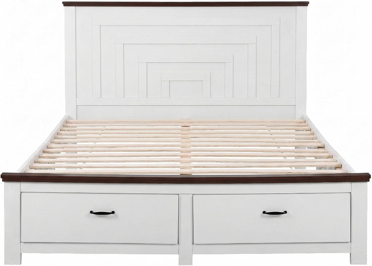 Artiss Double Wooden Bed Frame and 2 Bedside Table Bedroom Furniture Set