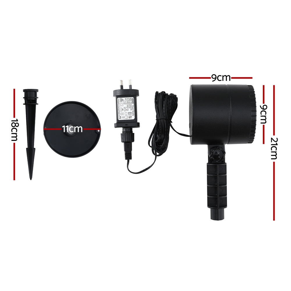 Jingle Jollys Christmas Lights Laser Light Snowflake Projector Indoor Outdoor