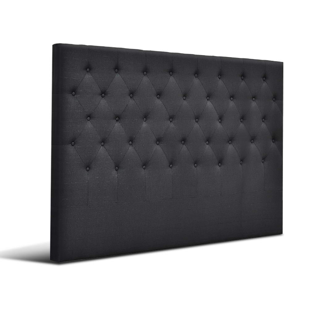 Artiss Bed Head Headboards King Size Fabric - CAPPI Charcoal