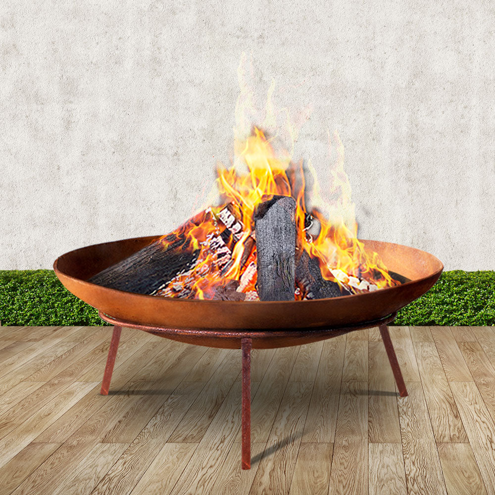 Grillz Fire Pit Cast Iron Rustic 60cm