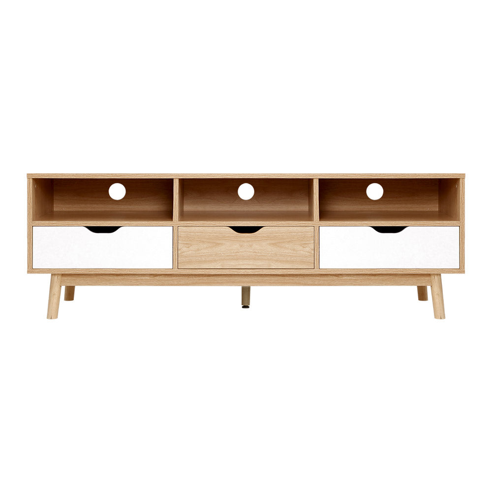 Artiss TV Cabinet Entertainment Unit Stand Wooden Storage 140cm Scandinavian