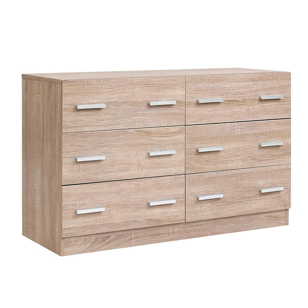 Artiss 6 Chest of Drawers - VEDA Oak