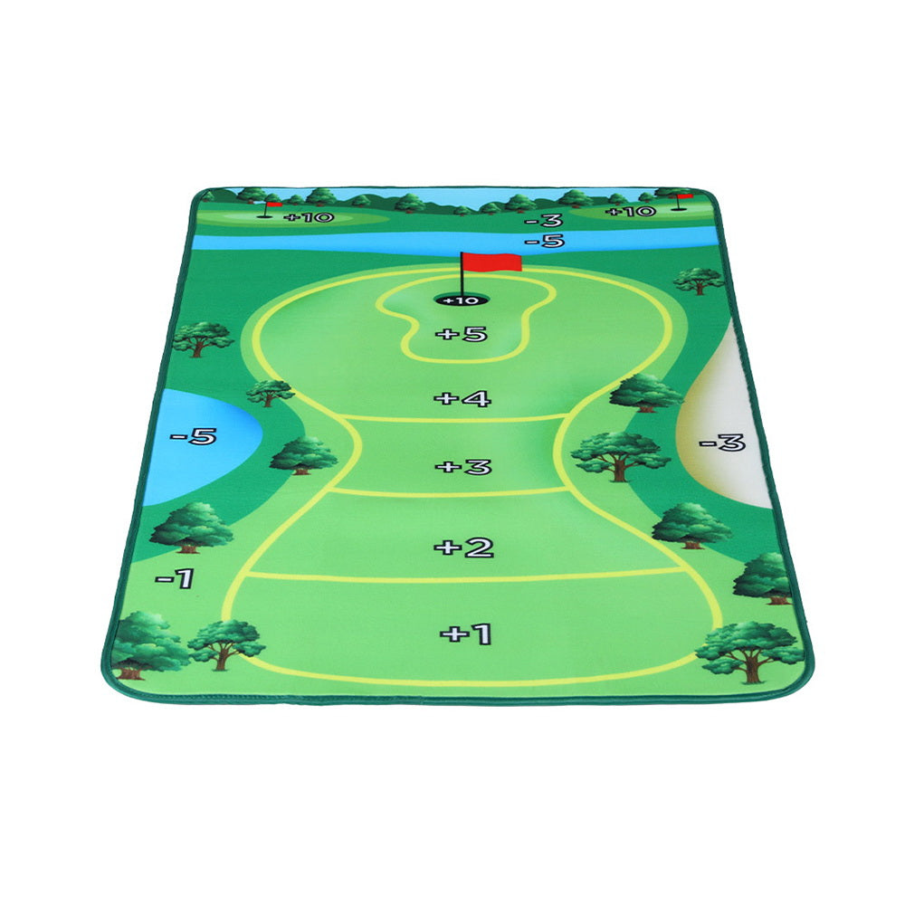 Everfit Golf Chipping Game Mat Indoor Outdoor Practice Training Aid Set