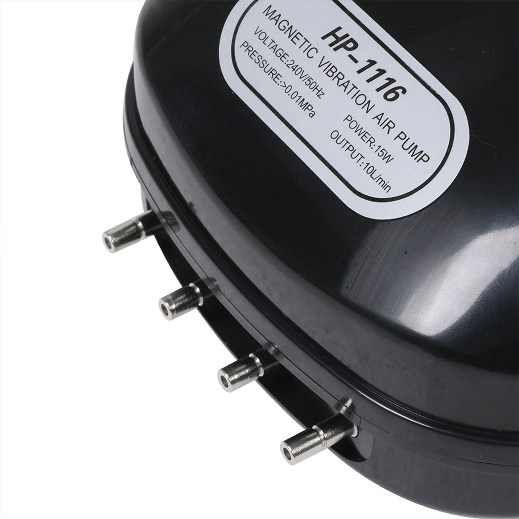 Aquarium Air Pump 4 Outlet Oxygen Aqua Fountain Pond Aerator Water Fish Tank