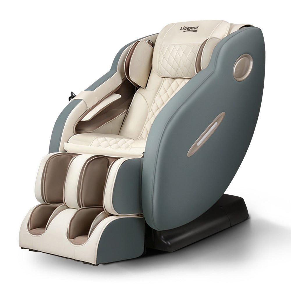 Livemor Massage Chair Electric Recliner Shiatsu Zero Gravity Head Massager