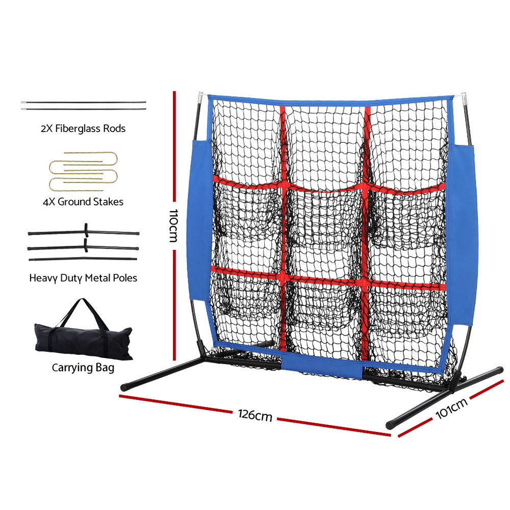 Everfit Football Net Baseball Pitching Soccer Goal Training Aid 9 Target Zone