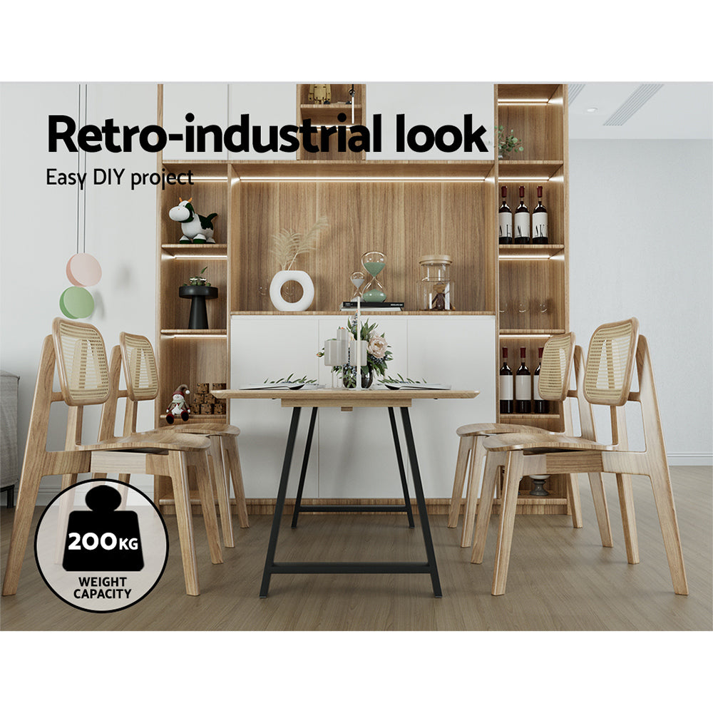 Artiss Set of 2 Table Legs Coffee Dining Table Legs DIY Metal Leg 72X50cm