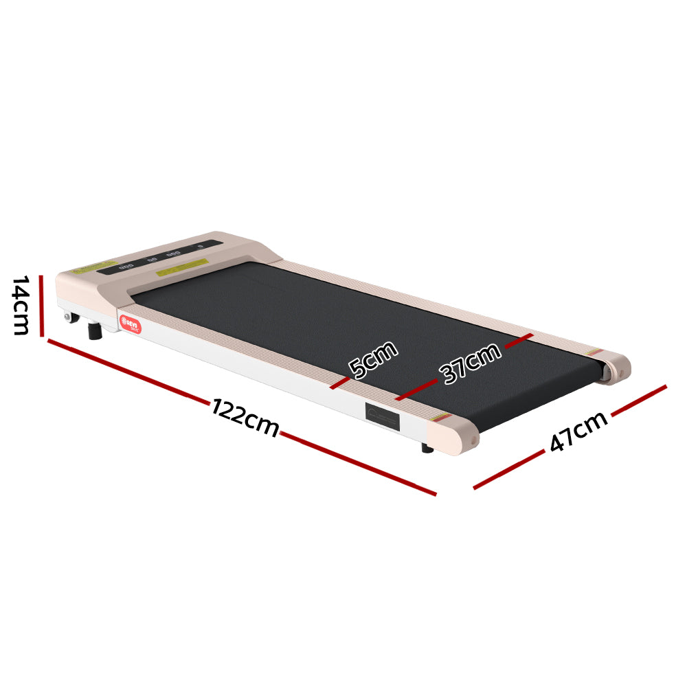 Everfit Treadmill Electric Walking Pad Home Gym Office Fitness 360mm Pink