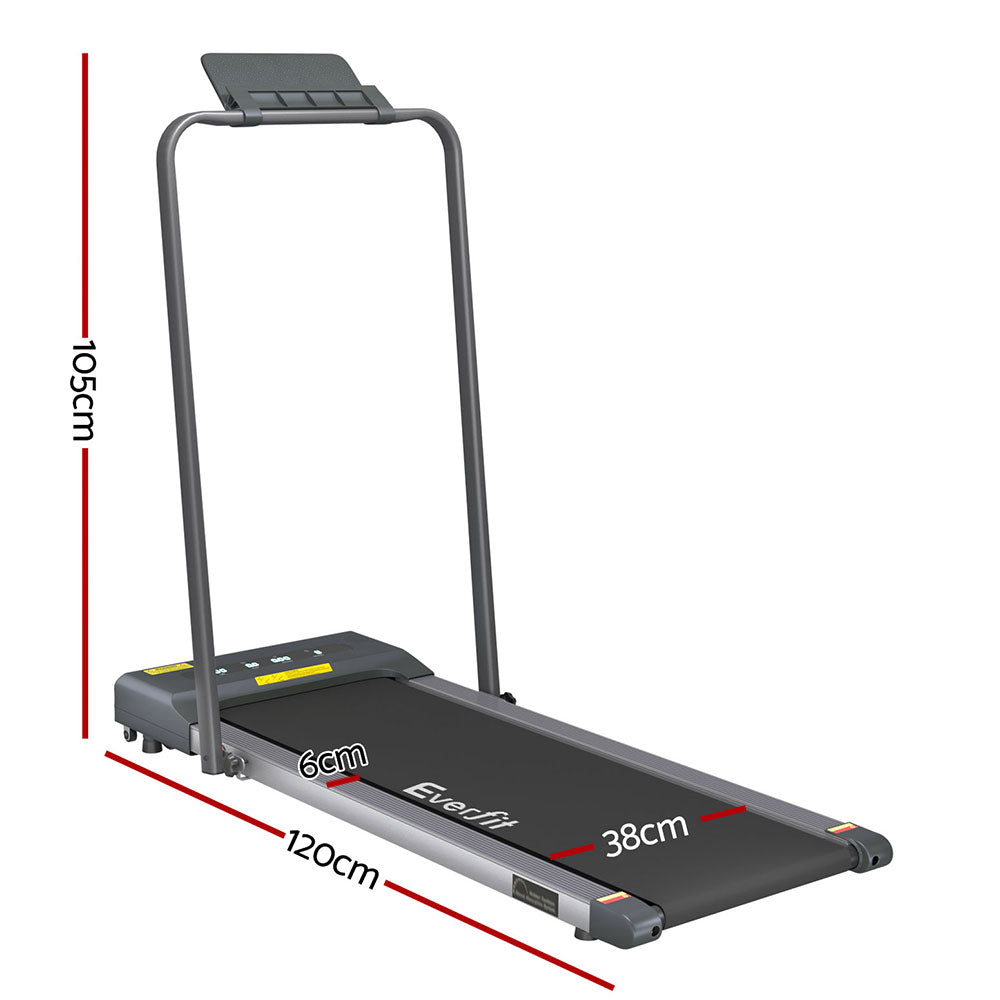 Everfit Treadmill Electric Walking Pad Home Gym Office Fitness 380mm Grey
