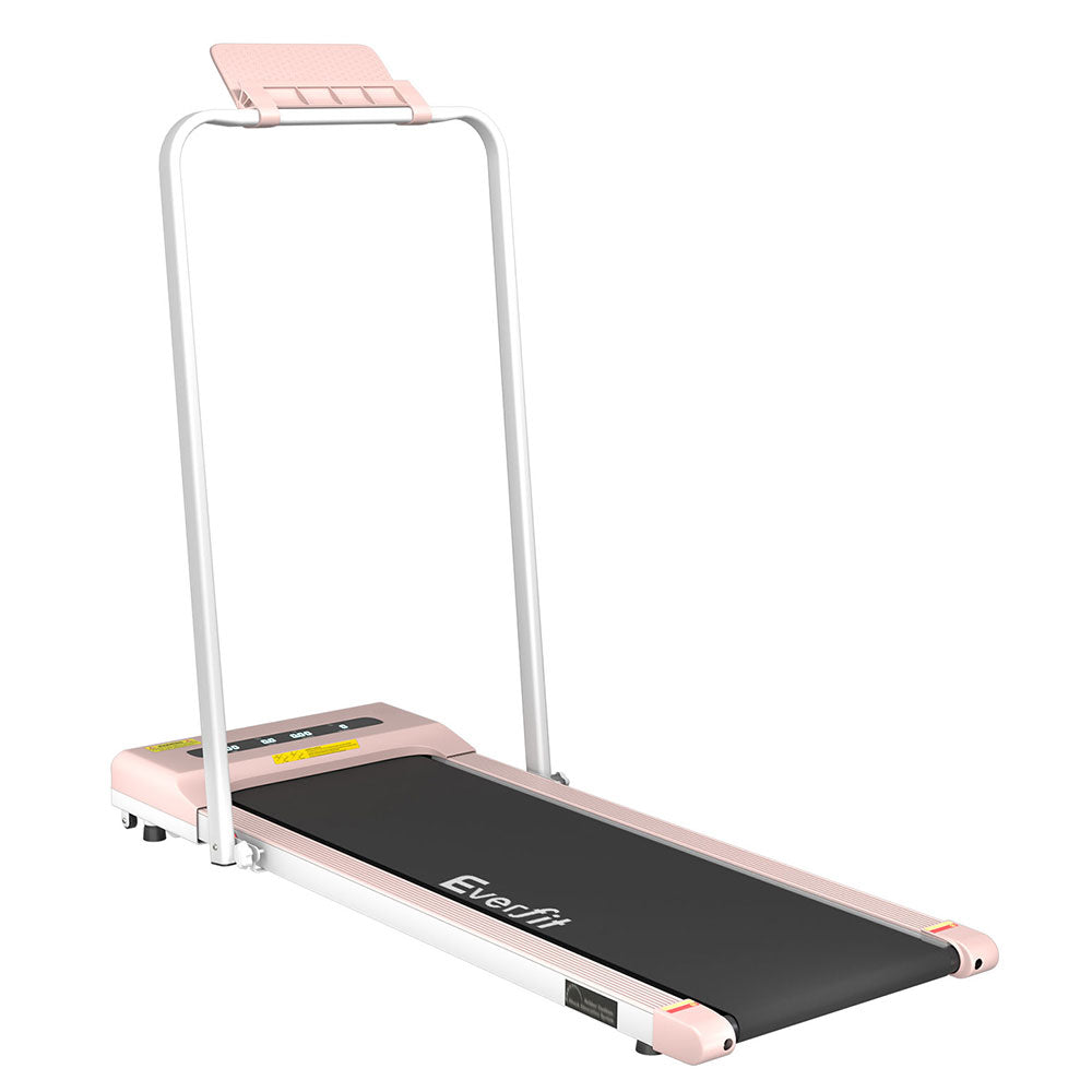 Everfit Treadmill Electric Walking Pad Home Gym Office Fitness 380mm Pink