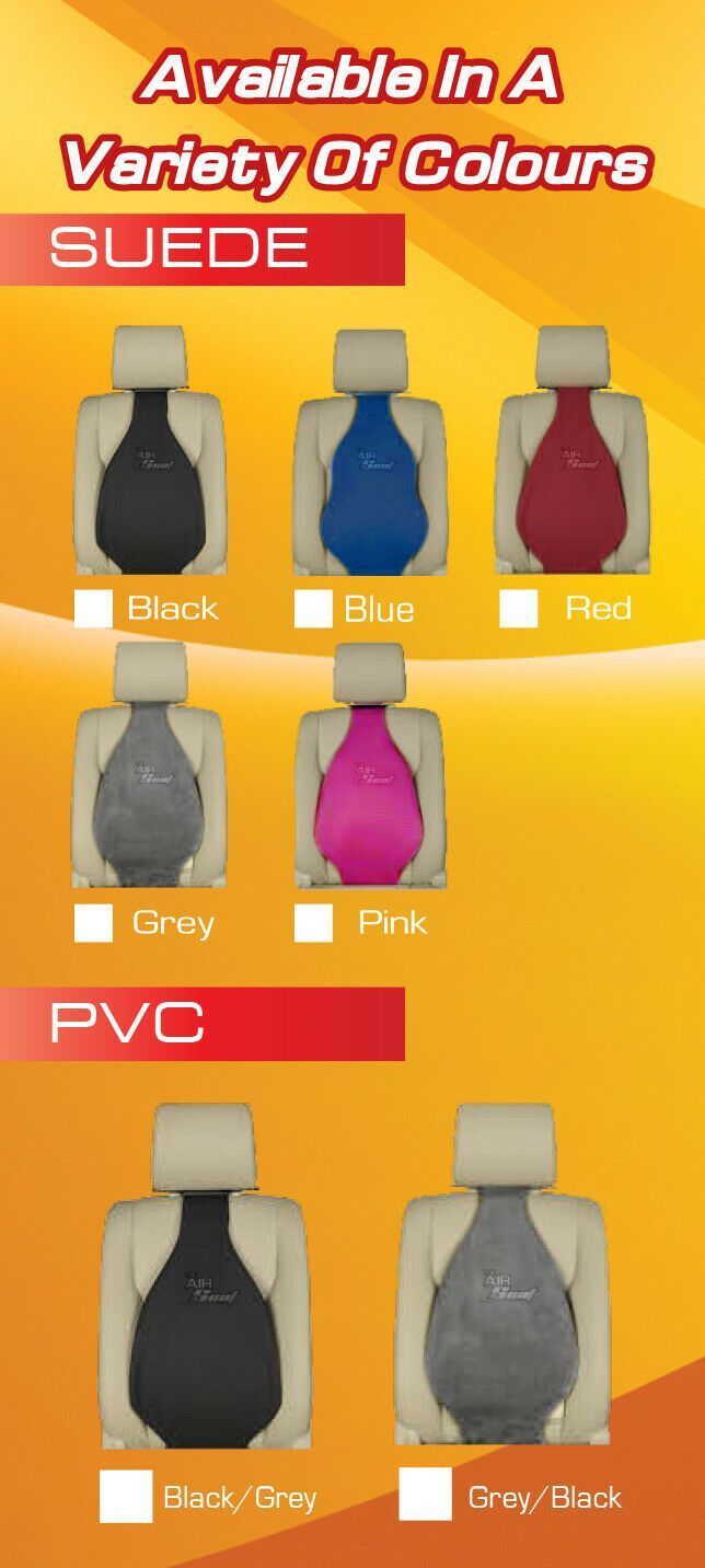 Universal Seat Cover Cushion Back Lumbar Support THE AIR SEAT New BLUE x1