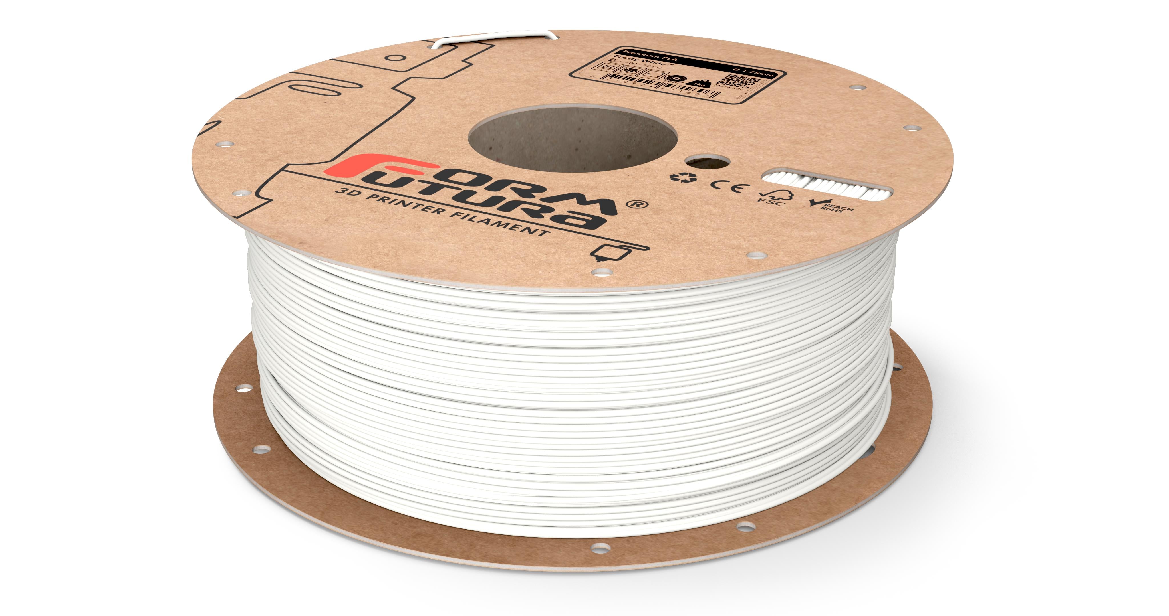 PLA 3D Printer Filament Premium PLA 1.75mm Frosty White 8000 gram (On Demand)