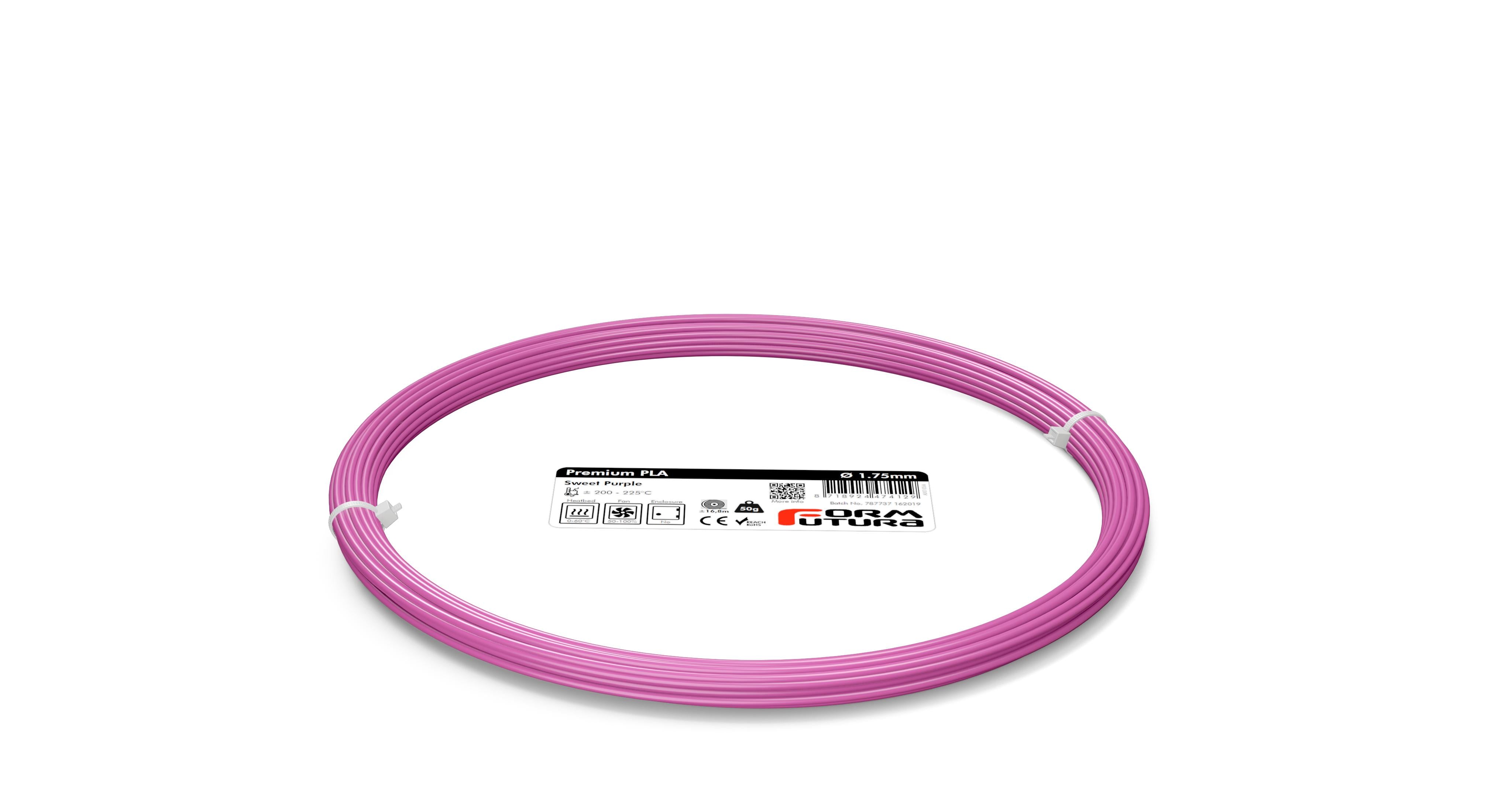 PLA 3D Printer Filament Premium PLA 1.75mm Sweet Purple 50 gram