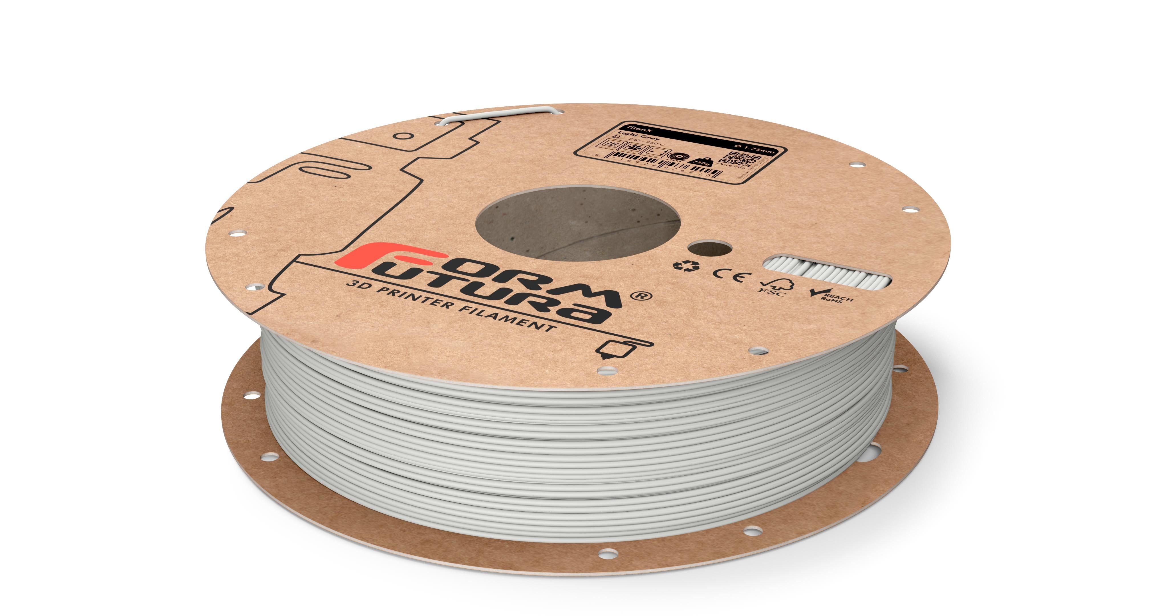 ABS Filament TitanX 1.75mm Light Grey 4500 gram ABS Filament (On Demand) 3D Printer Filament