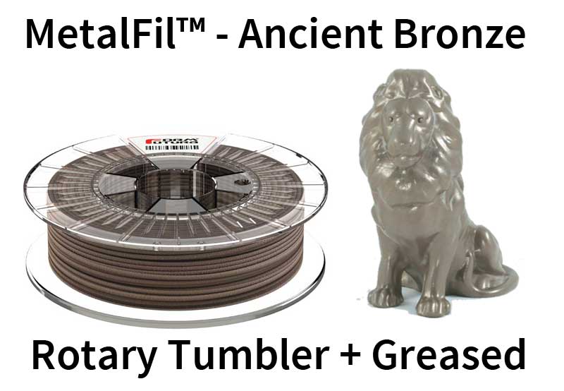Copper feel PLA based filament MetalFil 2.85mm Ancient Bronze 750 gram 3D Printer Filament