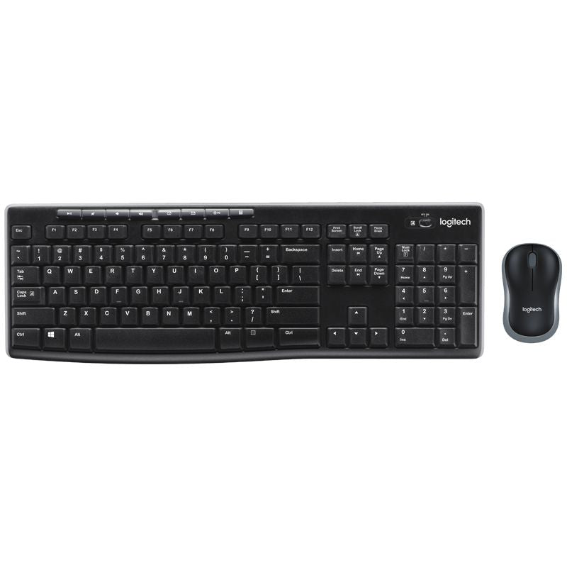 LOGITECH MK270R Wireless Keyboard and Mouse Combo 2.4GHz Wireless Compact Long Battery Life 8 Shortcut keys KBLT-MK235