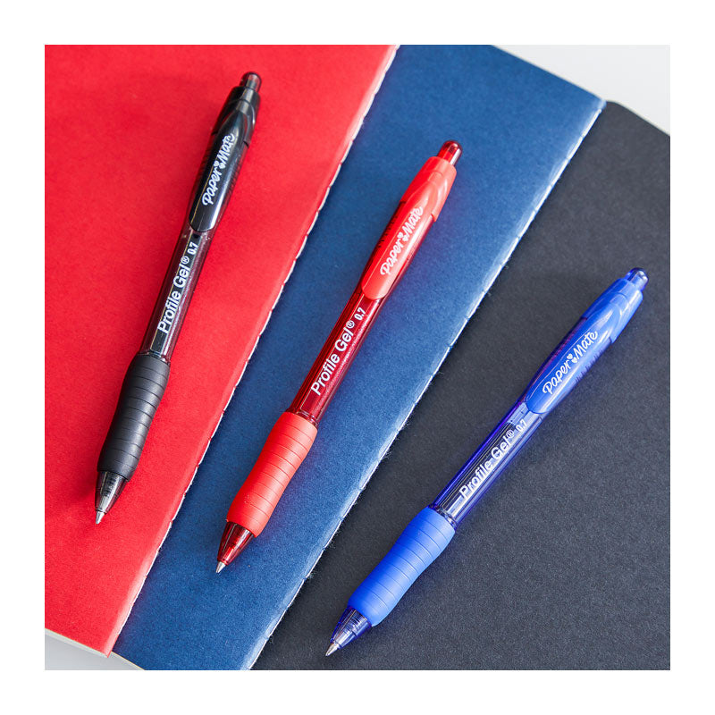 PAPER MATE Prf RT 0.7 Gel Pen Blu Box of 12