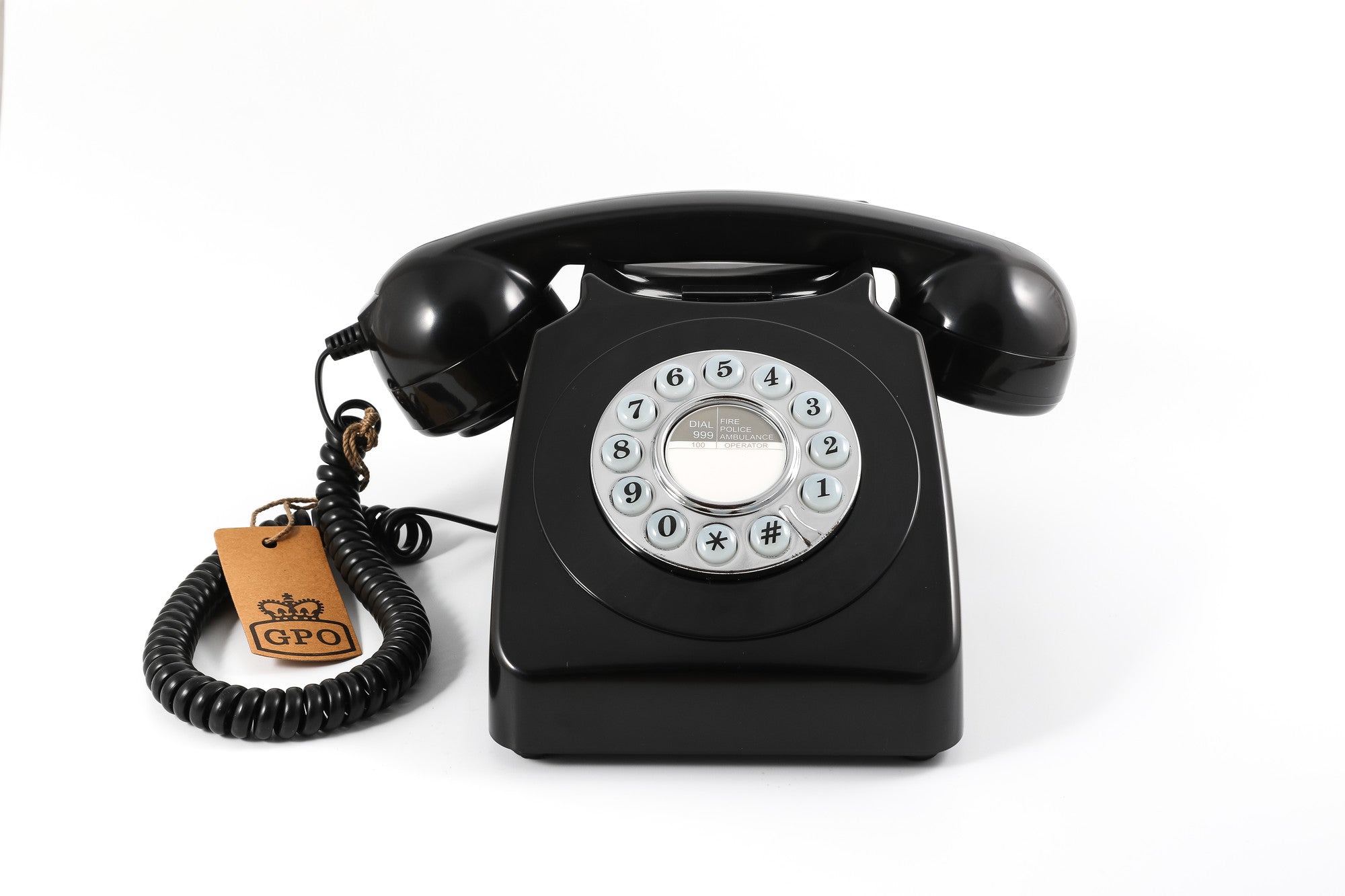 GPO RETRO GPO 746 PUSH BUTTON TELEPHONE - BLACK