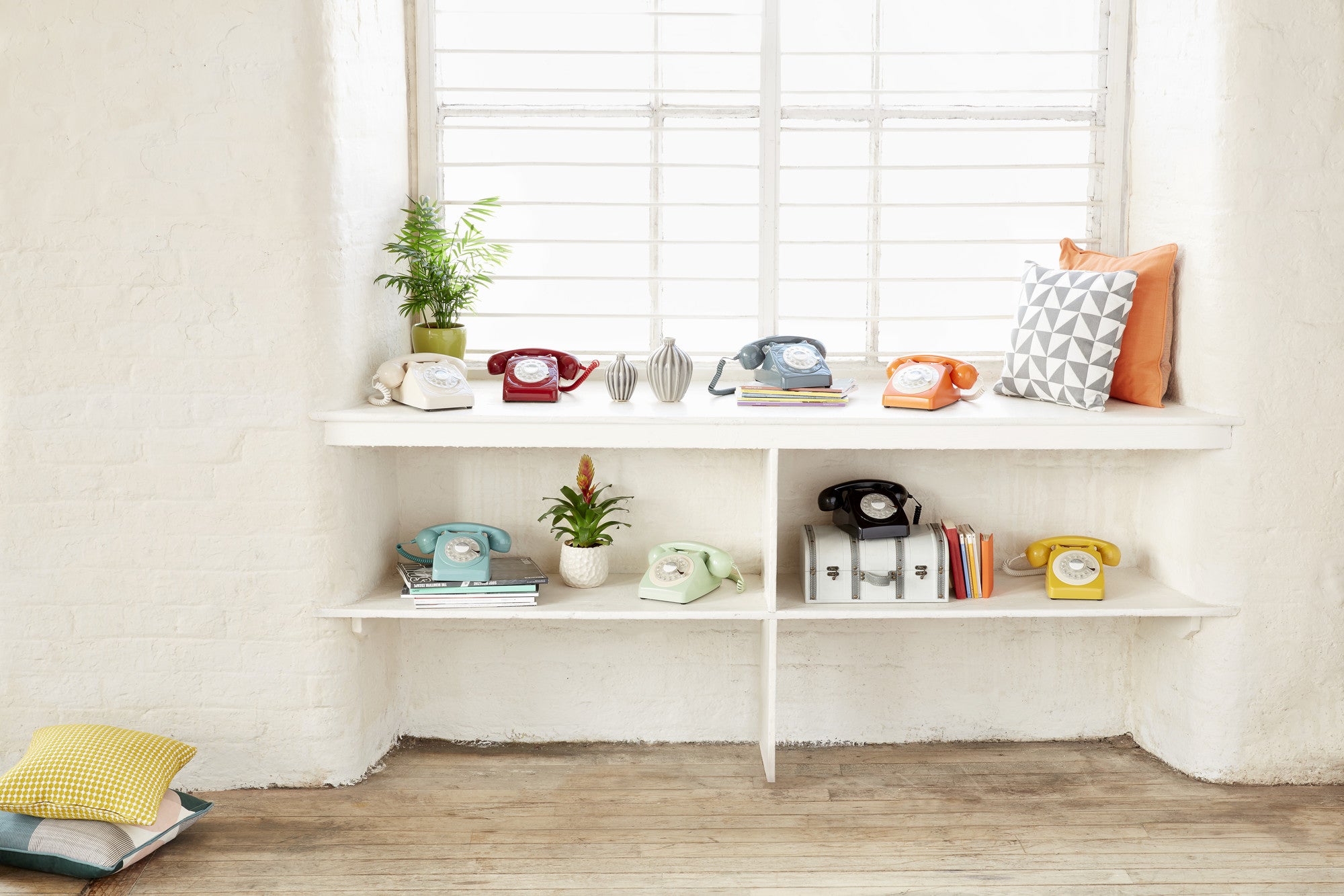 GPO RETRO GPO 746 ROTARY TELEPHONE - CARNATION PINK