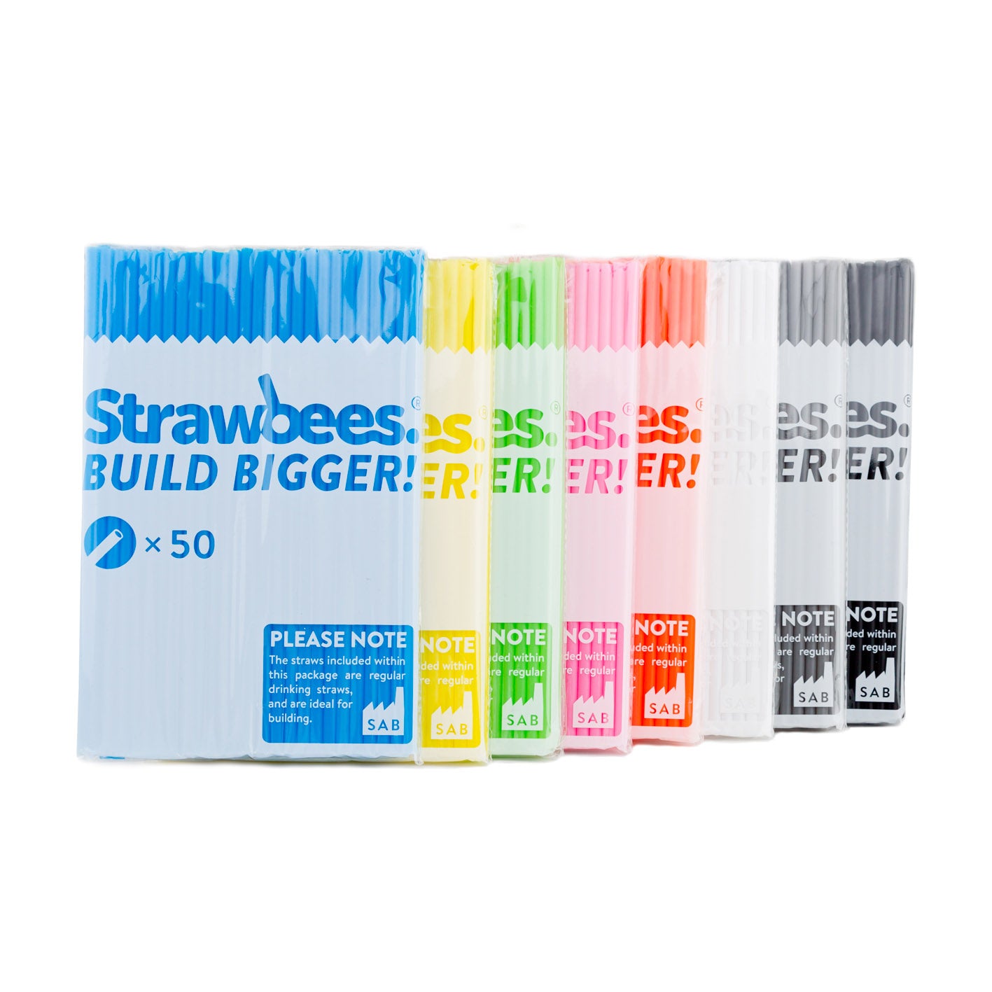 STRAWBEES Strawbees Construction Pipes - Grey