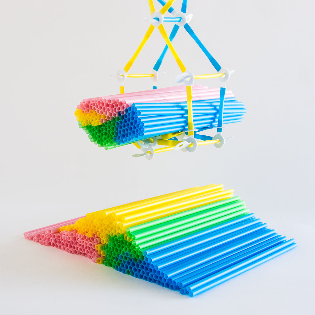 STRAWBEES Strawbees Construction Pipes - Yellow