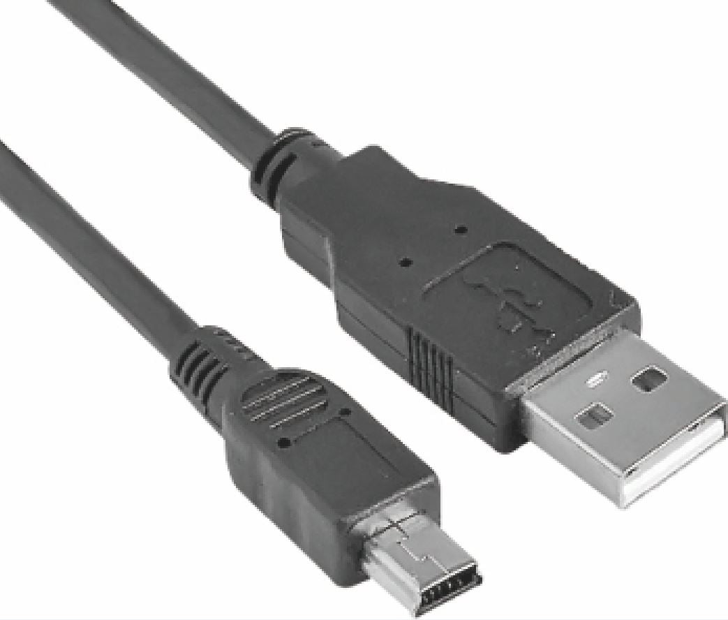 ASTROTEK USB 2.0 Cable 30cm - Type A Male to Mini B 5 pins Male Black Colour RoHS