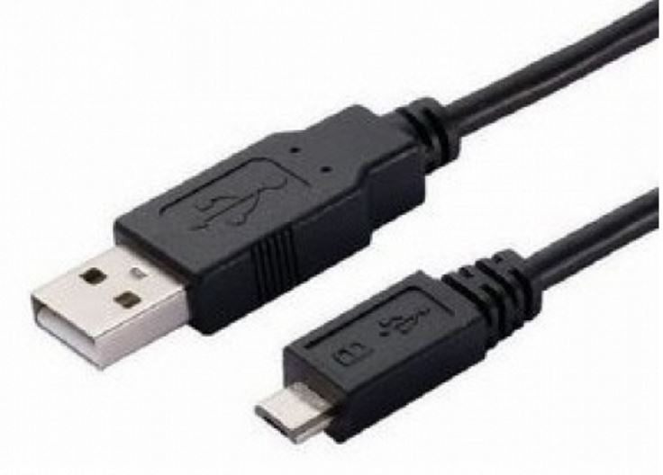ASTROTEK USB to Micro USB Cable 3m - Type A Male to Micro Type B Male Black Colour RoHS